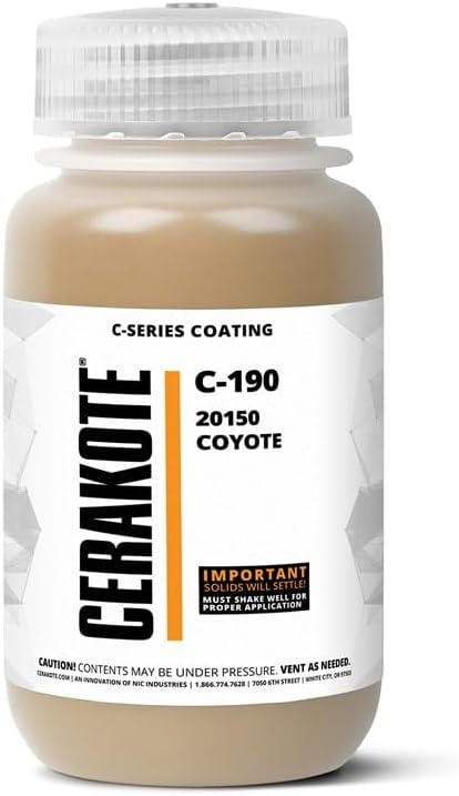 CERAKOTE C-Series 20150 Coyote Ceramic Coating, 4 oz, C-190T
