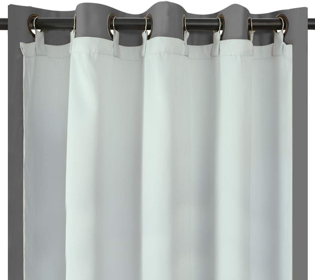 Melodieux Blackout Lining for Eyelet Curtains, 3 Pass Thermal Linings White 66x72
