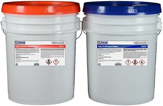 Polytek 75-60 Liquid Polyurethane Rubber (80lb Kit)