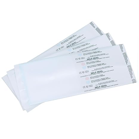 Autoclave Self Seal Sterilisation Pouches - Pack of 200 (190mm x 360mm (7.5" x 14"))