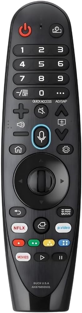 AKB75855501 LG Magic Remote Control Replacement - Easy Setup, Voice Control, Shortcut Keys - Works with LG OLED, NanoCell, UHD, ThinQ & WebOS TVs (MR20GA MR21GA MR22GN MR23GN MR24GN)