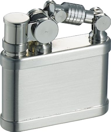 Steampunk Oil Lighter Duke1 Made in JAPAN Nickel Satin Stylish Japanese