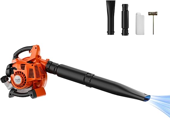 25.4CC 2-Cycle Gas Leaf Blower Handheld, Lightweight 432CFM 180MPH with Low Vibration, Powerful Gas Powered Blower for Lawn Yard Care - Ideal Gifts for Men