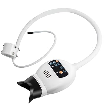 New LED Dental Teeth Whitening Bleaching Machine 3 Mode Teeth Whitener Light Lamp Accelerator Holding on Dental Chair by Superdental
