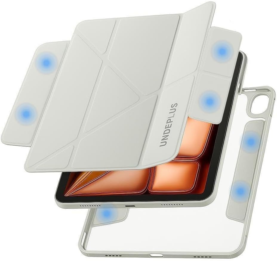 UnDePlus Samsung Galaxy Tab S10 Lite FES10S9 FES9 ile uyumlu Kılıf Çift Magnetik Kapak Arka Sert Multi SkinPro Case