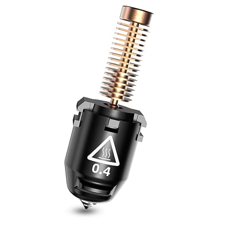 FLASHFORGE Adventurer 5M Nozzle Assembly 32 mm³/s High Flow 35S Quick Heating 200°C 3S Quick Removable Nozzle 3D Printer Copper Steel Nozzle Parts for AD5M/AD5M Pro (0.4 mm)