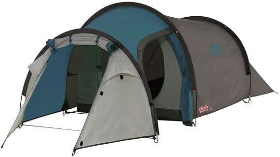 Coleman Cortes 2-3 People | 2-3 Man Tunnel | Festival | Lightweight Trekking with Awning 100% Waterproof WC 2000 mm