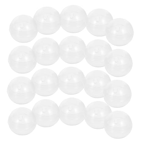 Capsule Vending Machine Balls 20pcs Plastic Empty Shells | 0.71inch Size, round Shape, Light Weight, for Party Favors and DIY Decoration