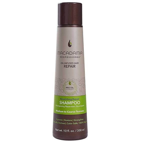 Macadamia Professional Nourishing Repair Hair Shampoo Paraben & Sulfate-Free Shampoo Repair Cleanser for Dry & Damaged Hair Care, 10 fl oz