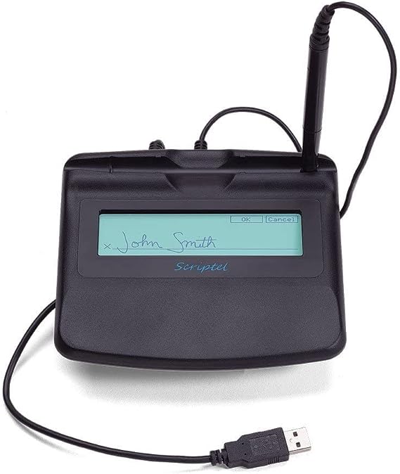 Scriptel ST1570-6FT 1x5 LCD Backlit Proscript Signature Capture Pad