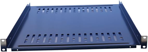 Fixed Rack Server Shelf 1U 19inch 4 Post Rack Mount Adjustable 28inch-32inch