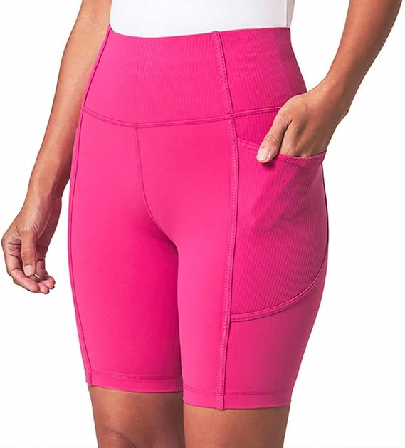 Mondetta Womens Active Midweight Ribbed Bike Short