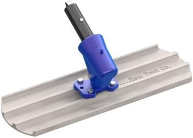 Bon Tool 82-421 Bull Float - Magnesium 24-inch X 8-inch Round End - With Wormgear Bracket