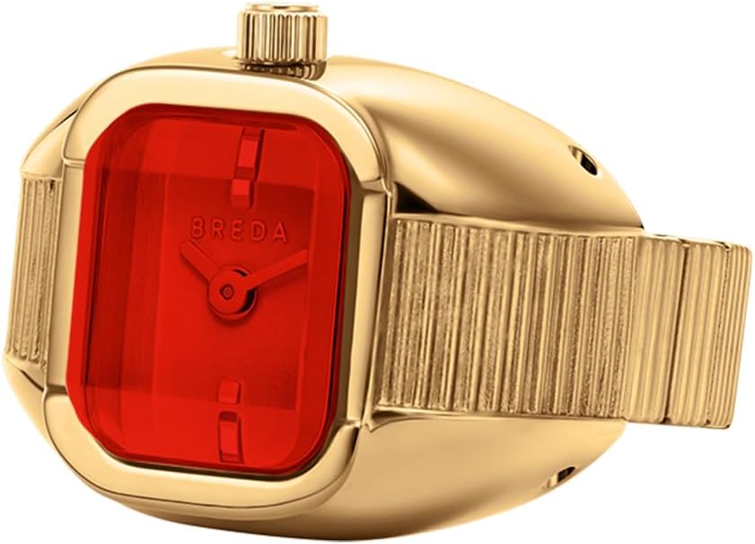 Breda 'Nocturne' Gold Expandable Ring Watch, 16MM