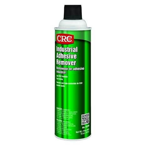 CRC Industrial Adhesive Remover, 15 Wt Oz, Low VOC Formula, Quick Removal of Adhesives, Aerosol Spray