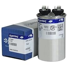 Jard 12734 - 15 uF MFD x 440 VAC Genteq Replacement Capacitor Round # C415R / 97F9626
