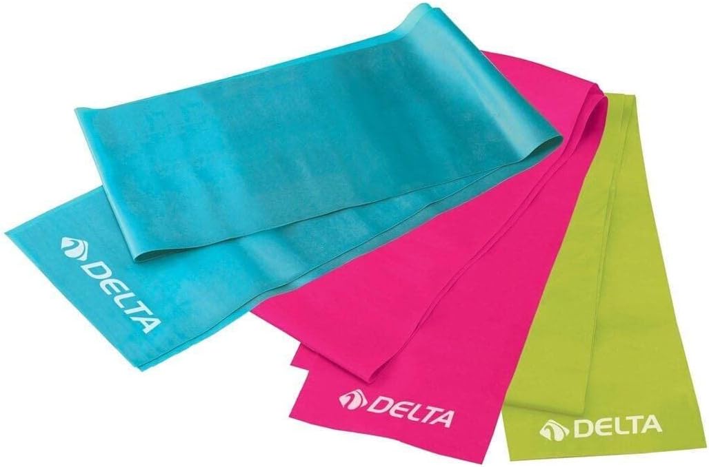 Delta Elite Deluxe Pilates Egzersiz Bandı, 3'lü