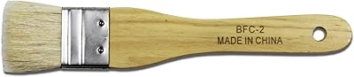 Yasutomo Hake Flat Wash Brush with Metal Ferrule, Sheep Hair Bristles, 1 38 inch BFC2