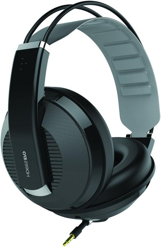 Superlux HD662EVO/BK Sealed Professional Monitor Headphones, BLACK