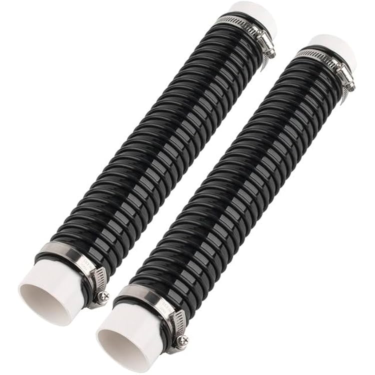 Central Vacuum Hose fits Connect A 2-Inch Indoor Vacuum Tube Compatible with OVO Flex Easy Retrofit Flexible Pipes to Install Quickly Easily Central Vacuum to an Existing Pipiping Network - Black
