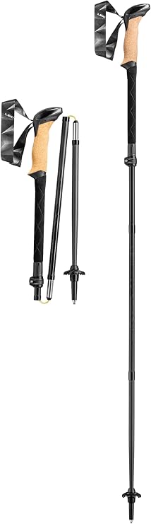 LEKI Makalu Pro FX Carbon Trekking Poles | Foldable, Adjustable, Lightweight Hiking Sticks