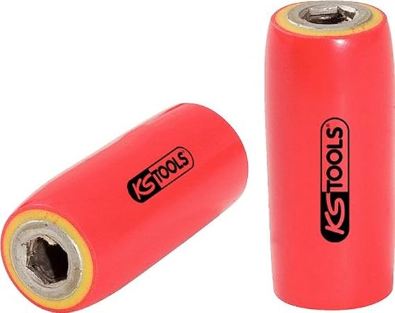 KS Tools 117.2313 3/8" bit holder with protective insulation for 1/4 bits