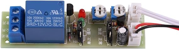 Adjustable Times Switch Module DC 5V/12V/24V Delay On/Off Timer Delay Switch Module 6 Types Optional Time Delay(DC 12V 0-15mins)