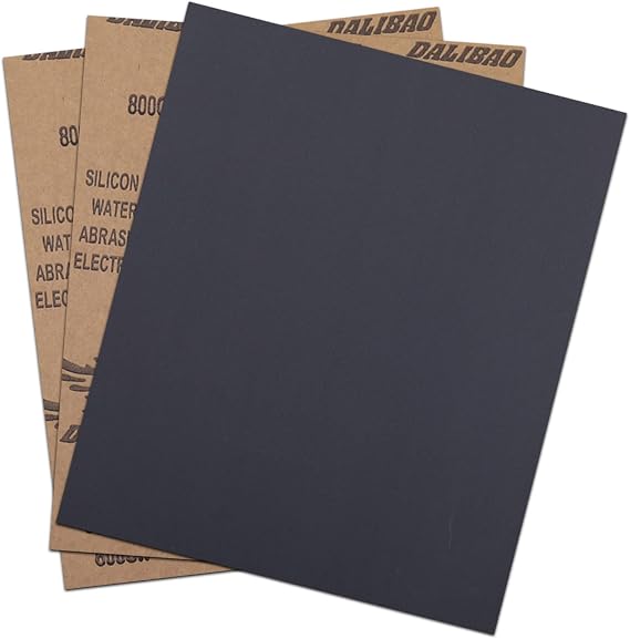 800 Grit Wet Dry Sanding Sheets Silicon Carbide Sandpaper 9x11 Inch 3pcs