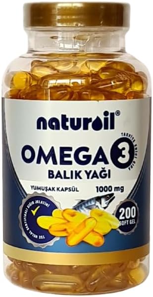 Naturoil Omega3 Balık Yağı Yumuşak Kapsül 1000mg 200 adet EPA/DHA