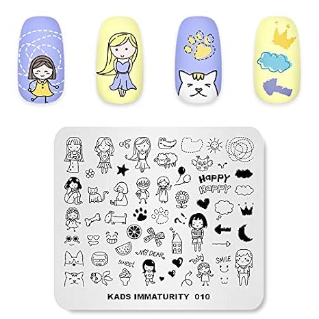 Nail Art Stamping Plates - Cute Stamping Templates Image Plate Stencil Tool (IM010)