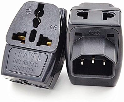 2-Pack Toptekits IEC320 C14 to Universal Power Converters Travel Pluag Adapter,International to C14 Electrical Adapters.World Travel Plug Adapter.Outlet Adapter International Plug Adapter Travel