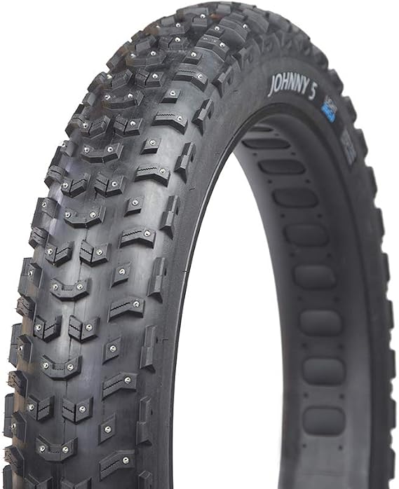 Johnny 5 Fat Bike Tire for Bicycle by Terrene - 26 Inch Bike Tires for Winter Landscapes - 120 TPI Bike Wheel with Aramid Bead for Fat Tire Bike - Bicycle Accessories for Adult Bikes