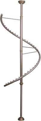 Spiral Rotating Clothing Rack 360 Heavy Duty Garment Rack Standing Metal Sturdy Freestanding Hanger for Wardrobe Storage, Bedrooms, Clothing Shops and Dormitories
