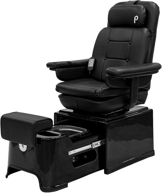 Pibbs PS92 No Plumbing Pedicure Spa Chair with Footsie Bath