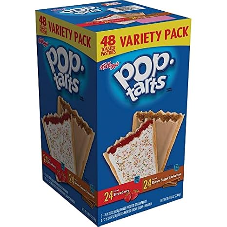 Pop-Tarts Toaster Pastries Variety Pack, 48-Count Packages