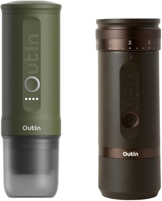 OutIn Nano Portable Electric Espresso Machine Fino Portable Electric Coffee Grinder