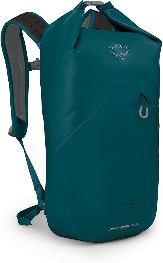 Osprey Transporter 25L Roll Top Waterproof Laptop Backpack, Night Jungle Blue