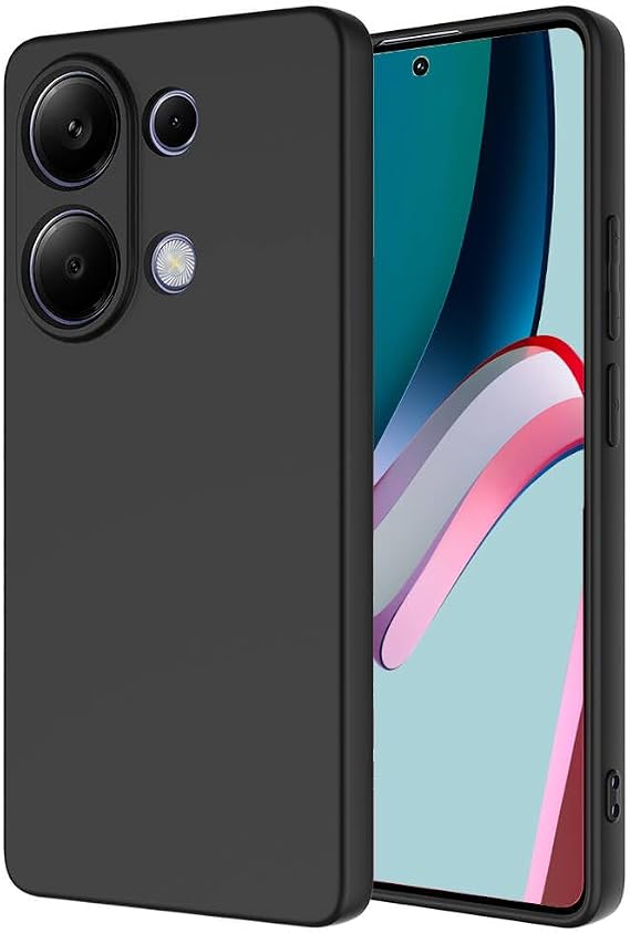 Coverzone Xiaomi Redmi Note 13 Pro 4G Compatible Case Z-Mara Launch Vieri Full Protection Back Cover Camera Protection Smooth Surface Black with Protection