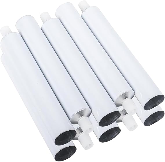 10x Empty Aluminum Tubes, Travel Packing Container, 120ml Toothpaste Paint Tubes for Craft Shoe Cream, Hand Cream
