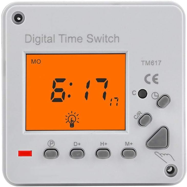 Switch Timer - Digital Electric Durable Programmable Smart Control Switch Timer with Backlight Display220VAC TM617-2