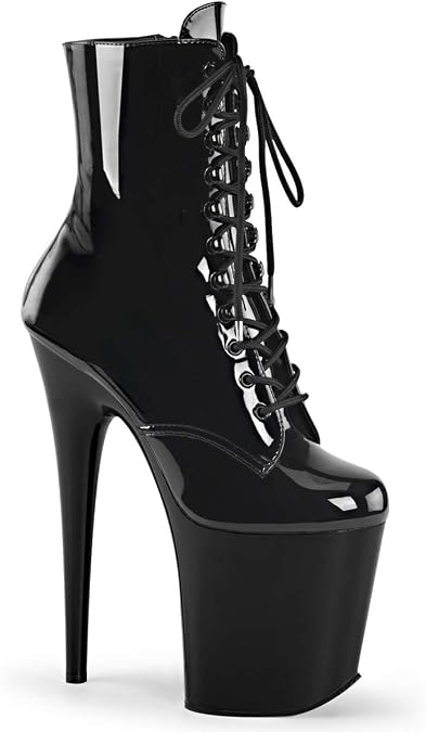 Pleaser FLAMINGO-1020 Blk Pat/Blk
