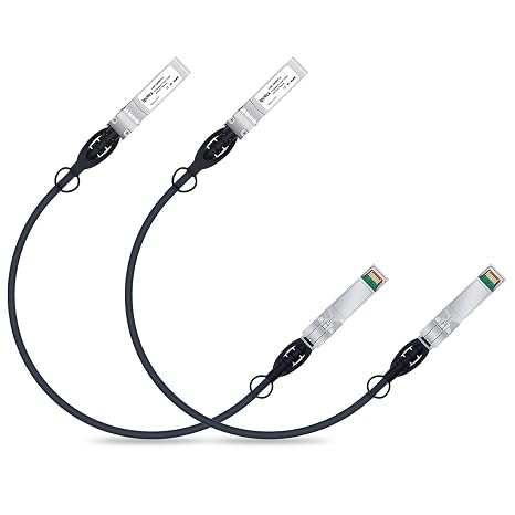 ipolex 10G DAC CSC Cable Black All Black 0.42m 2 Pack