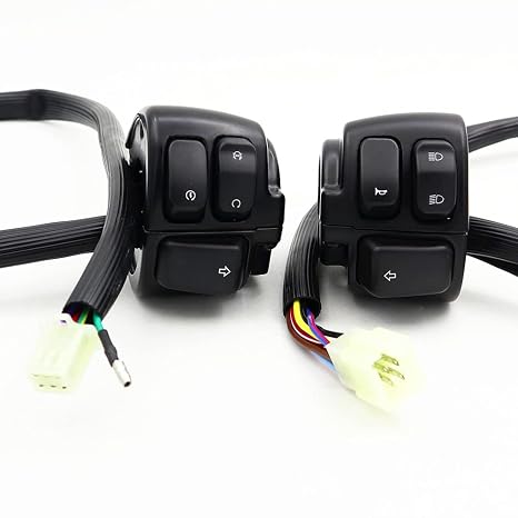 Control Switches Handlebar Wire Harness Horn Turn Signals Light On/Off Switch for Harley 1996-2012