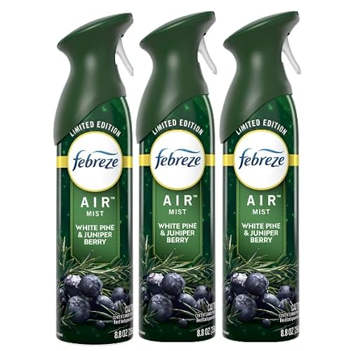 F.e.b.r.e.z.e Air Mist, Odor-Fighting Air FreshenerMist 3ct White Pine & Juniper Berry