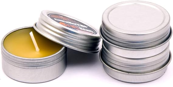 Exotac candleTIN Nano Emergency Beeswax Tealight Candle, Pack of 3