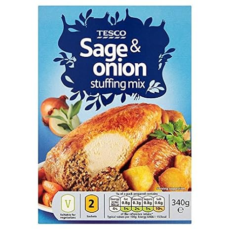 Tesco Sage And Onion Stuffing Mix 340G