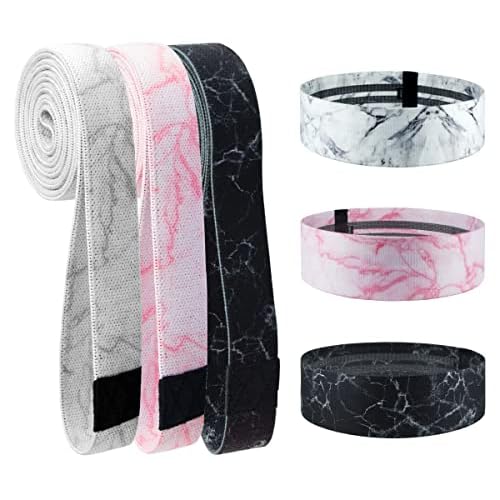 6 Pcs Fabric Booty Bands & Long Resistance Bands for Workout Butt and Legs Pull Up Exercise Elastic Stretch Bands Home Gym Fitness Equipment