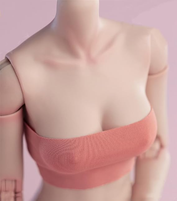 Fremego 1/6 Scale Large Bust Replacement Part Accessory for 12inch Worldbox Female Joint Flexible Action Figure Body (D Cup, Pale Skin)