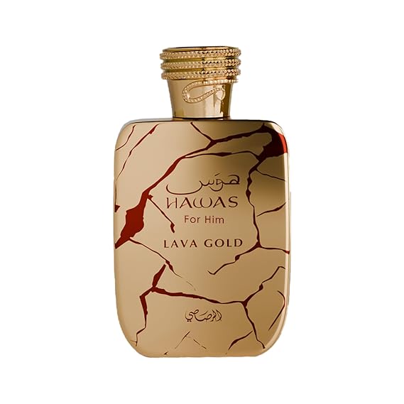 RASASI Hawas Lava Gold EDP For Men 3.38 Fl Oz