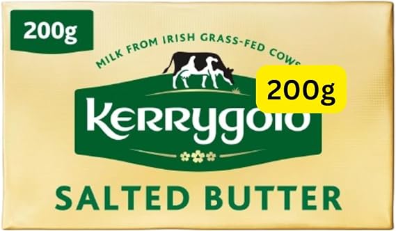 Irish Butter Grass-fed 200g Salted Block Kerrygolds (1x200g)